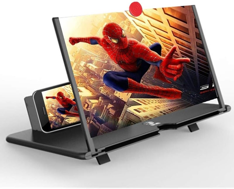 Junrbx Screen Magnifier Mobile Projector Smartphone 3D HD Magnifier Support iPhone X / 8/8 Plus / 7/7 Plus / 6 / 6s / 6 Plus / 6s Plus and All Other Smartphones (-03) - Image 1